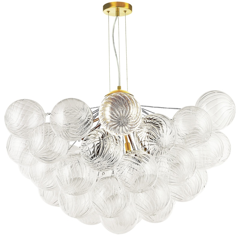 Charlize 12-Light Chandelier Aged Brass