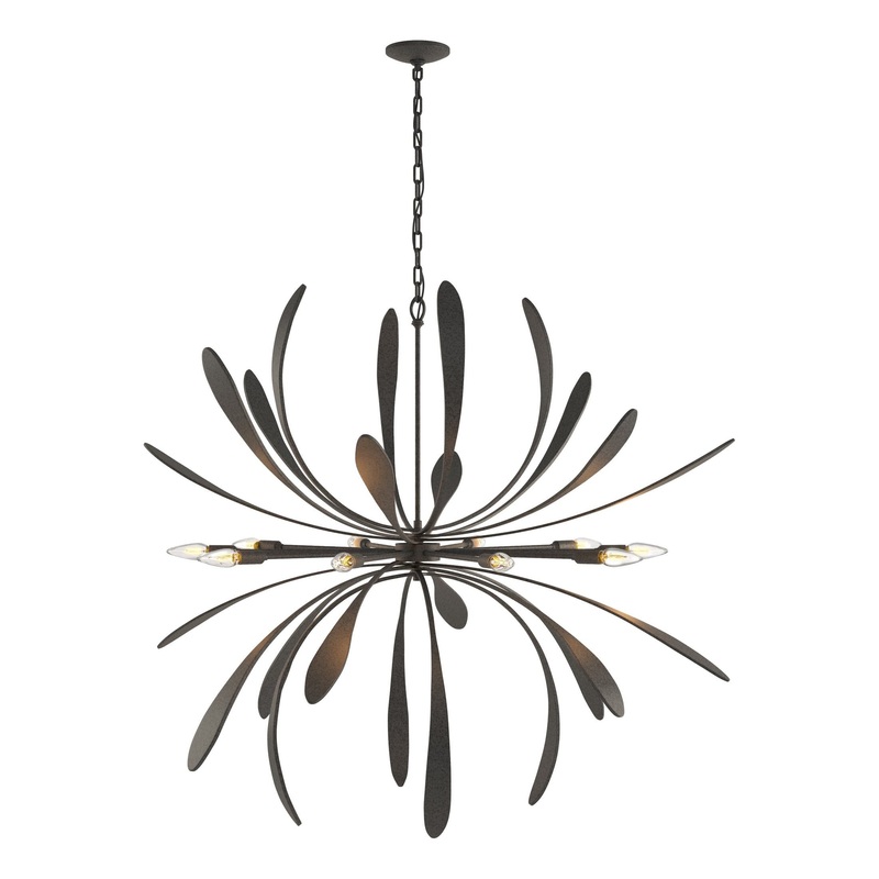 Dahlia Large Chandelier Natural Iron