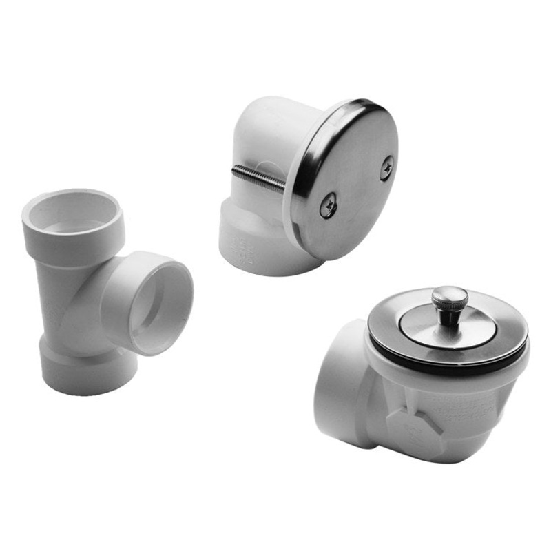 Drain Kit Matte Black Brass Includes Lift & Turn Strainer with 2 Hole Faceplate Half Kit