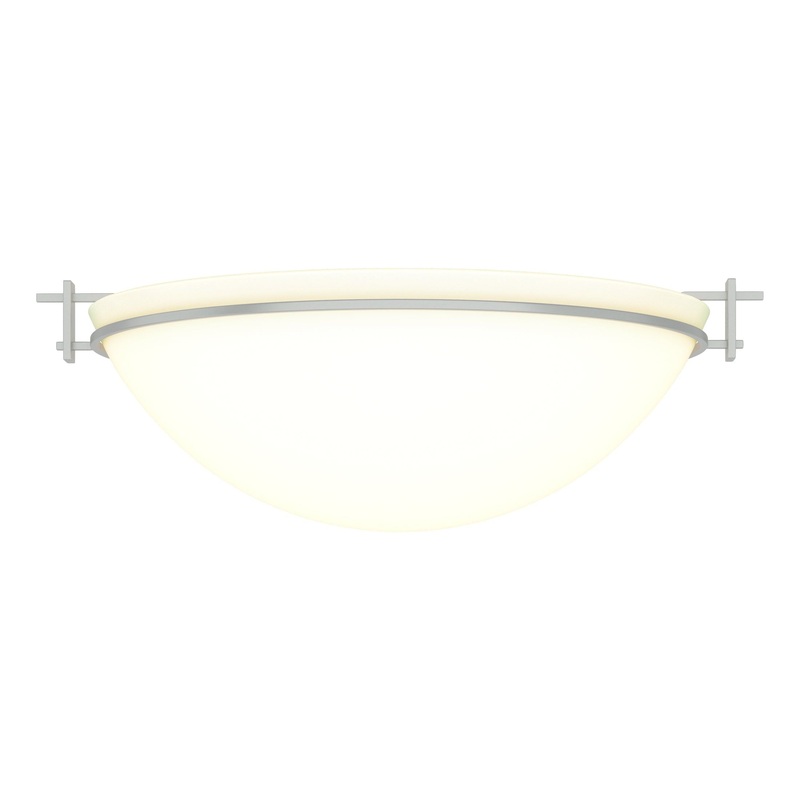 Moonband Large Semi-Flush Vintage Platinum Opal Glass (GG)