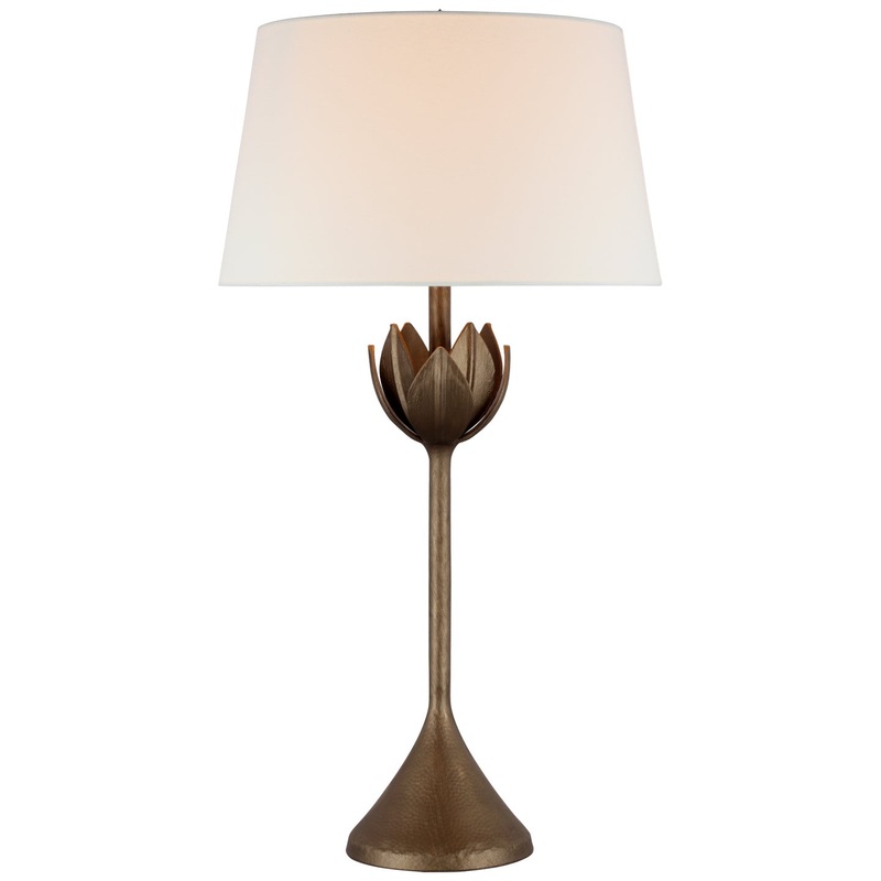 One Light Table Lamp from the Alberto Collection in Antique Bronze Leaf Finish by Visual Comfort Signature