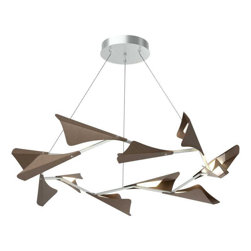 Plume 12-Light LED Pendant Vintage Platinum Bronze