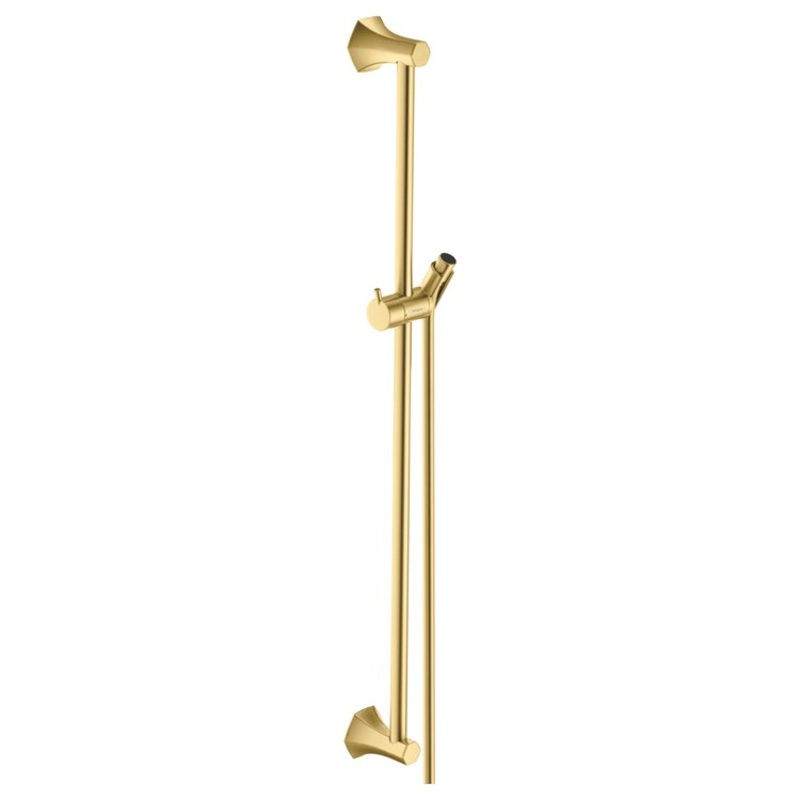 Wall Bar Locarno Brushed Gold Optic 24 Inch Includes Wall Bar Handshower Hose Slider Metal