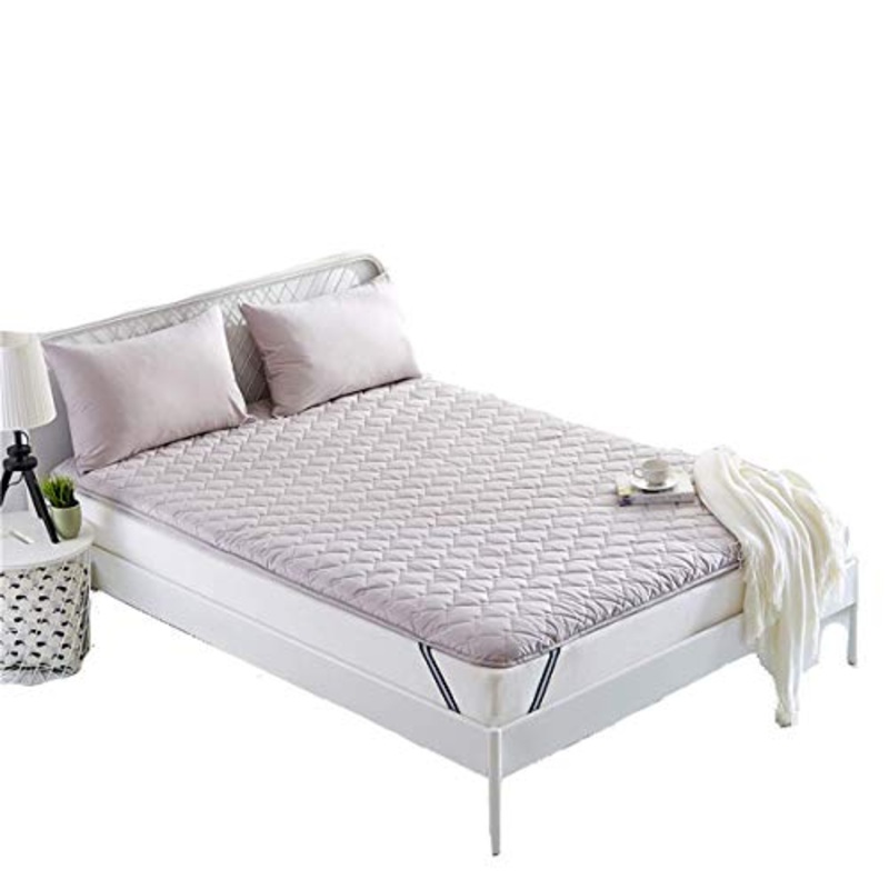 Z&HA Spesso Premium Materasso Pad, futon Giapponese Tatami Sleeping Trapuntato Equipaggiata Materasso da dormitorio casa,Grigio,90x200cm