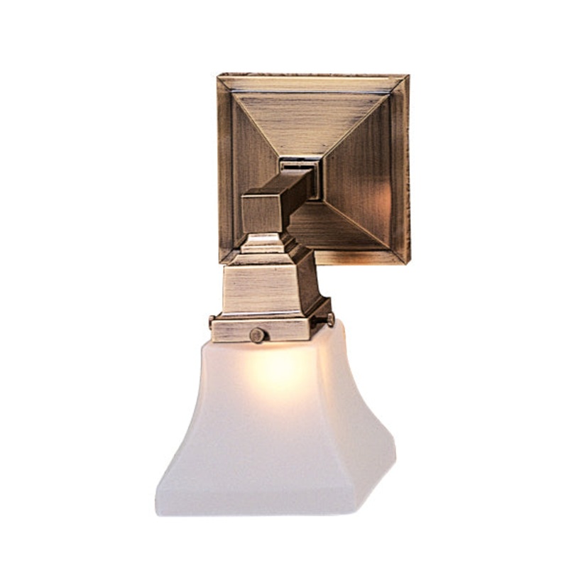 Arroyo RS-1-AB Ruskin One Light Wall Mount Antique Brass