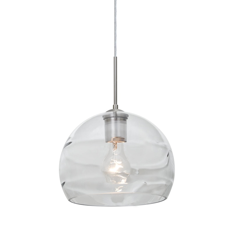 Besa 1JT-SPIR8CL-SN Spirit One Light Pendant Satin Nickel
