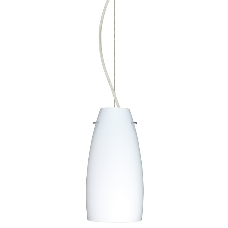 Besa 1KX-151207-SN Tao One Light Pendant Satin Nickel