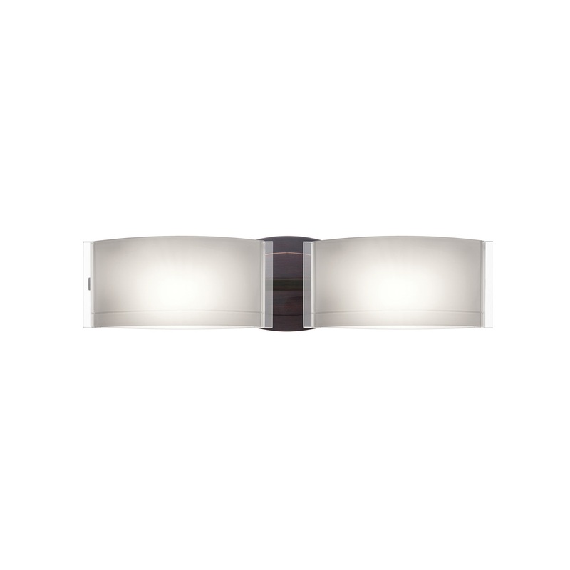 Besa 2WM-673006-BR Jodi Two Light Wall Sconce Bronze (Discontinued)