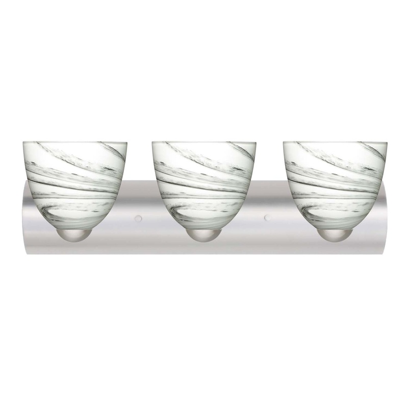 Besa 3WZ-7572MG-SN Sasha Three Light Wall Sconce Satin Nickel