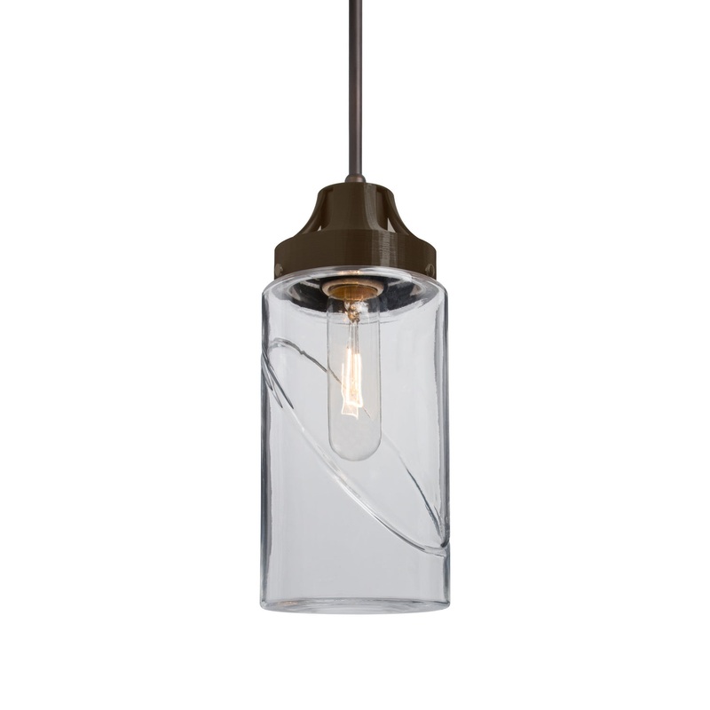 Besa J-BLINKCL-BR Blink One Light Pendant Bronze