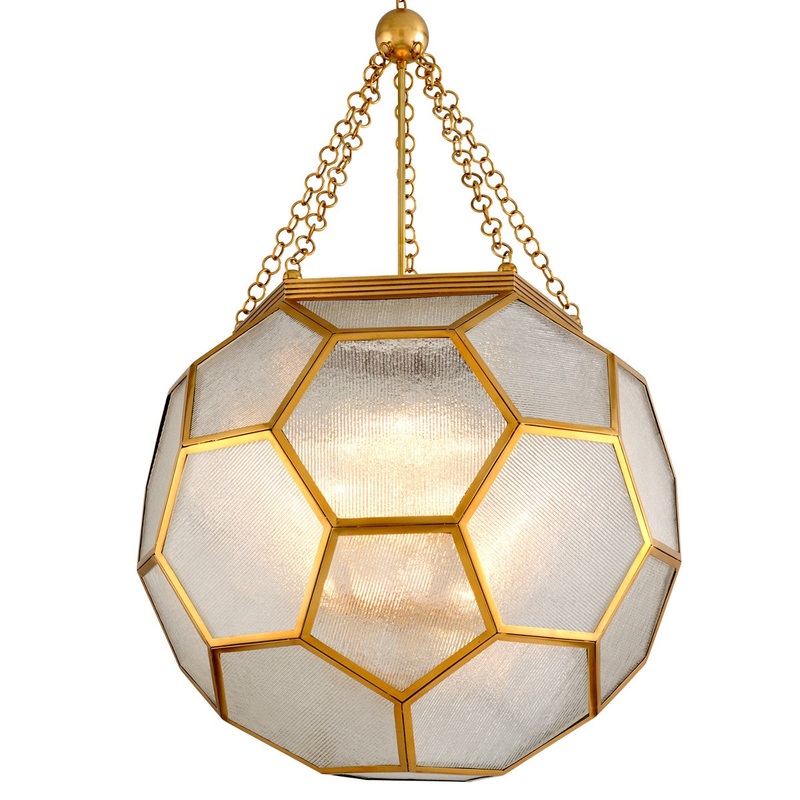 Corbett Lighting 301-712-VB Hexsation 12 Light Chandelier Vintage Brass (Discontinued)