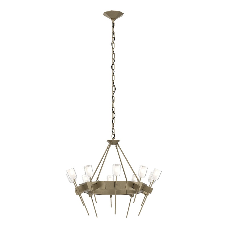 Echo 10-Light Circular Chandelier Soft Gold