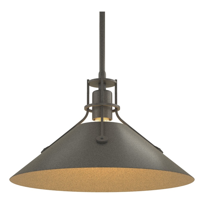Henry Medium Steel Shade Pendant Natural Iron Natural Iron