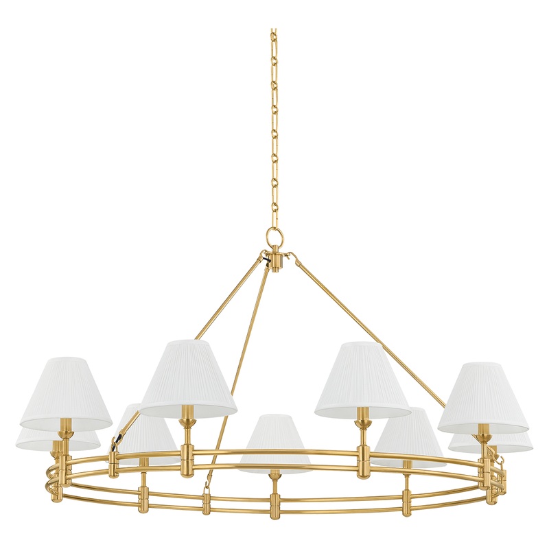 Howard 9-Light Chandelier Aged Brass