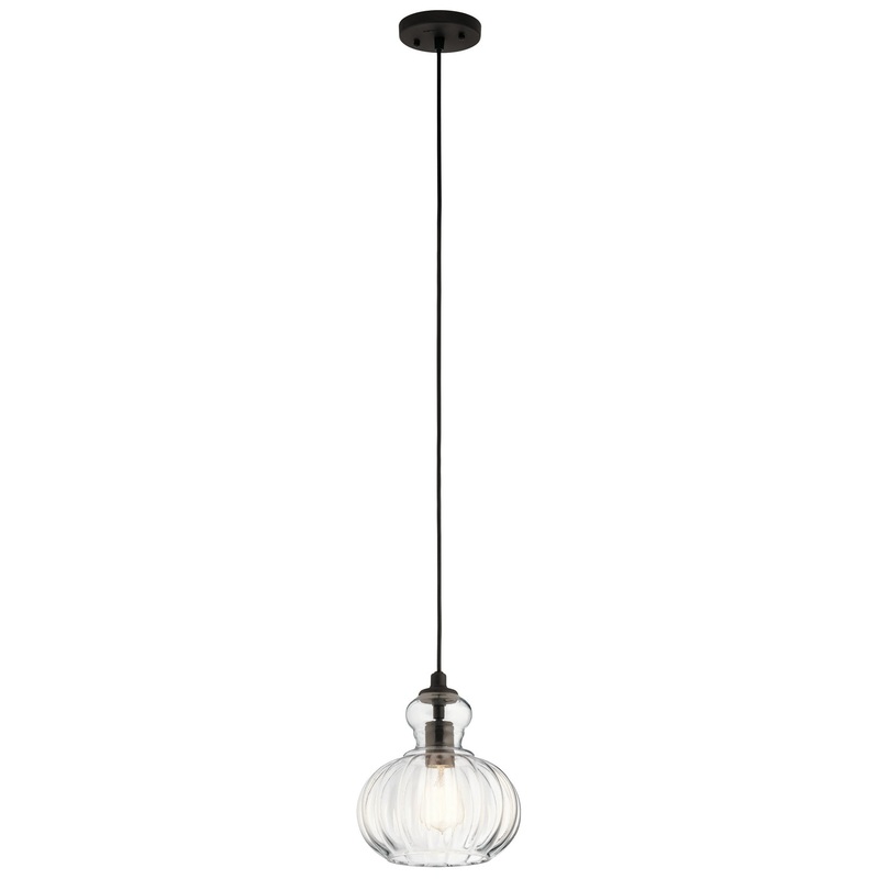 Kichler 43956OZ One Light Mini Pendant, Olde Bronze