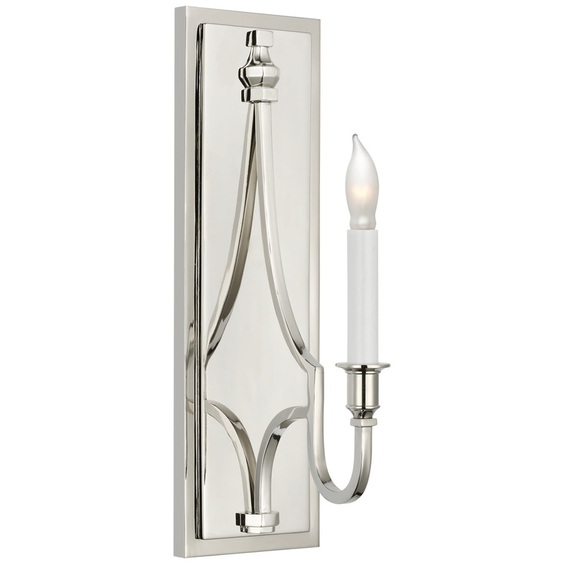 LED Wall Sconce from the Mykonos Collection in Polished Nickel Finish by Visual Comfort Signature