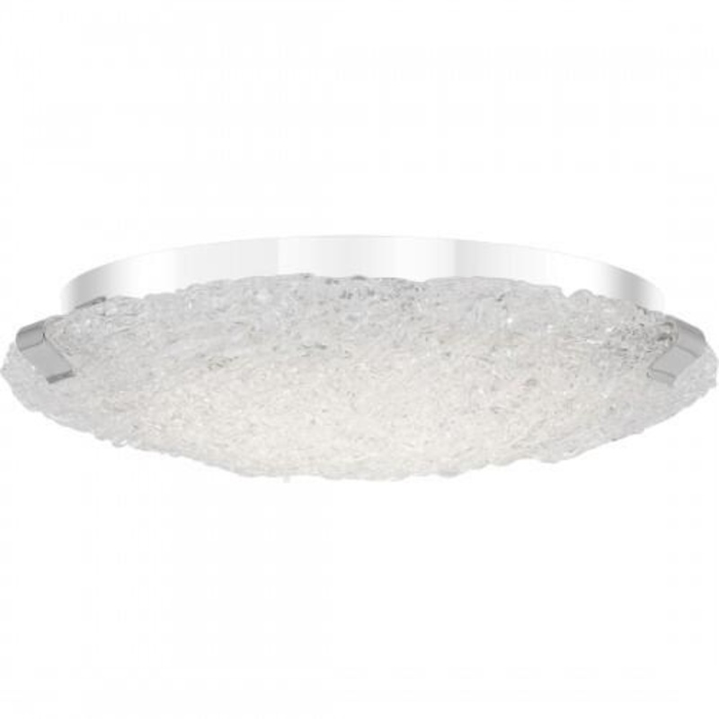 Quoizel PCWR1615C Winter Led 15″d semi flush plsh chrm Flush Mount