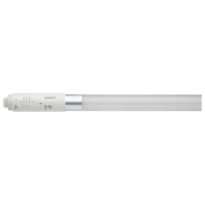 18 Watt T8 LED – CCT Selectable – 120-277 Volt – Single or Double Ended – Type B Ballast Bypass Light Bulb by Satco