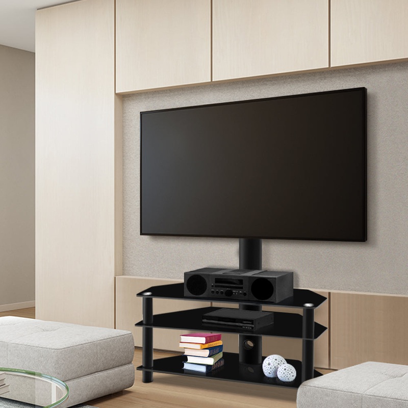 Artiss TV Stand Mount Bracket for 32″-60″ LED LCD 3 Tiers Storage Floor Shelf
