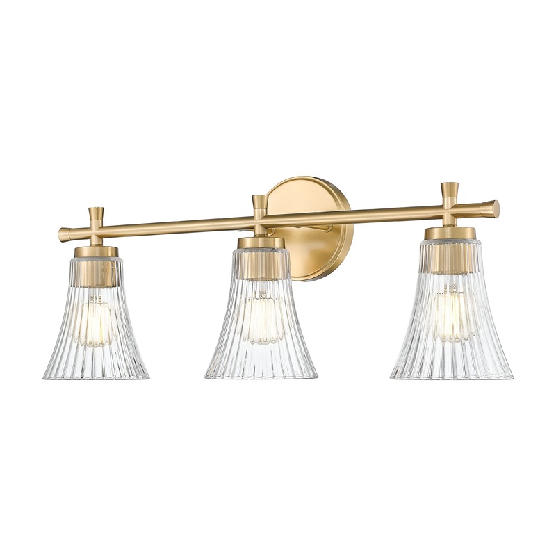 Belle 3-Light Vanity Modern Gold