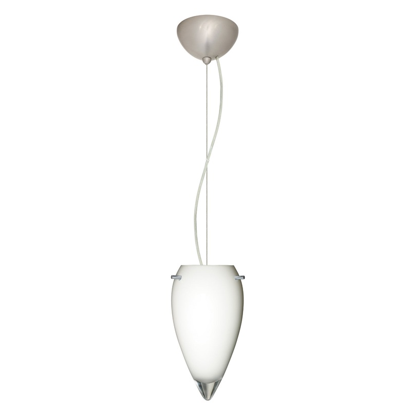 Besa 1KX-412506-LED-SN Juli One Light Pendant Satin Nickel (Discontinued)