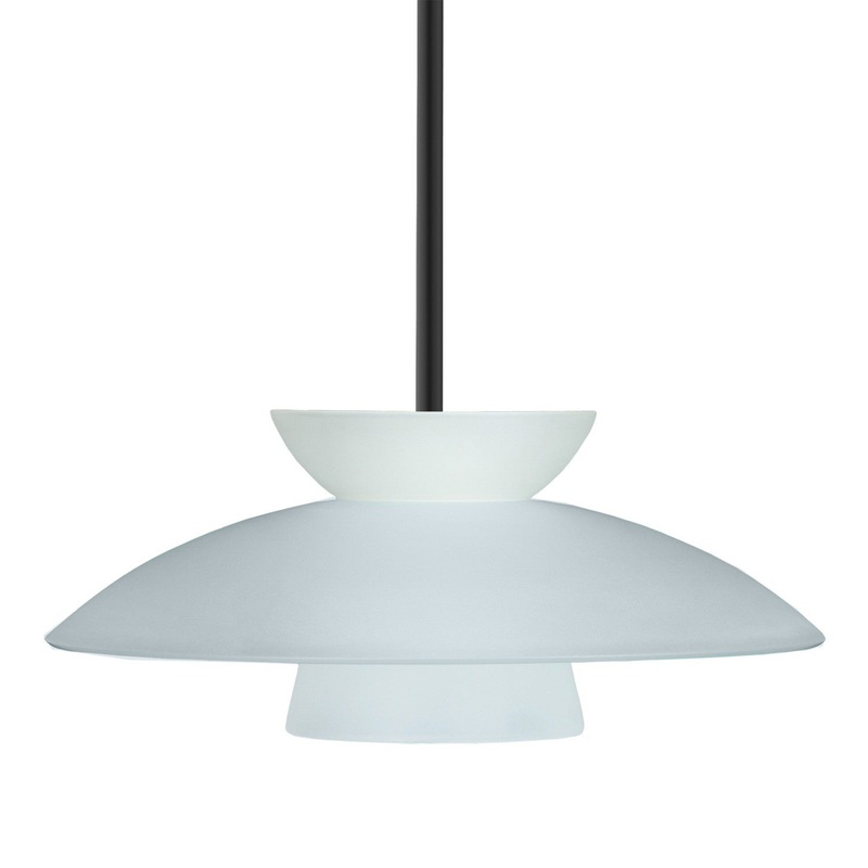 Besa 1TT-451325-BK Besa Trilo 15 Stem Pendant One Light Pendant Black