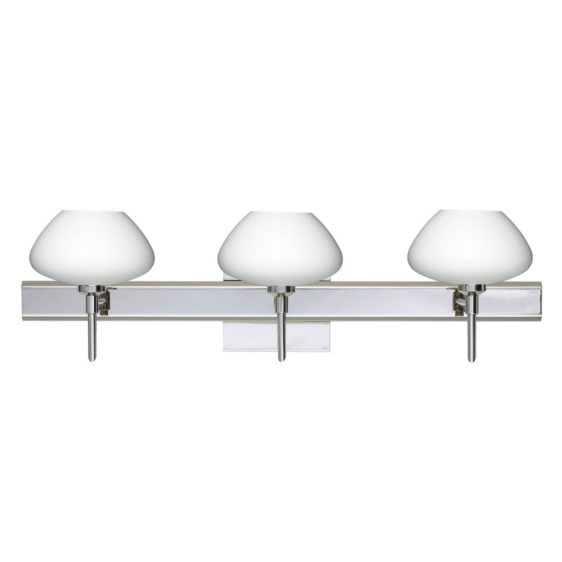 Besa 3SW-541007-CR-SQ Peri Three Light Wall Sconce Chrome (Discontinued)