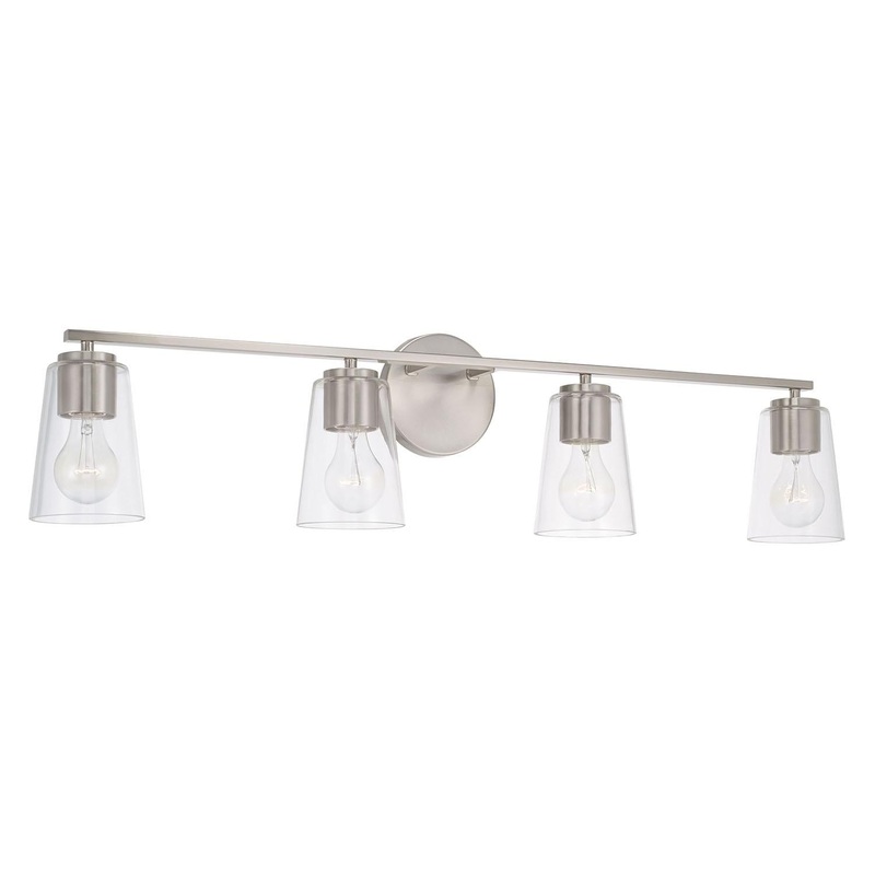 Capital Lighting 148641BN-537 Portman 4 Light Vanity Brushed Nickel