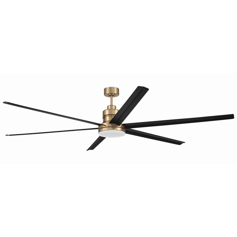 Craftmade MND80SBFB6 Mondo 80 80″Ceiling Fan Satin Brass