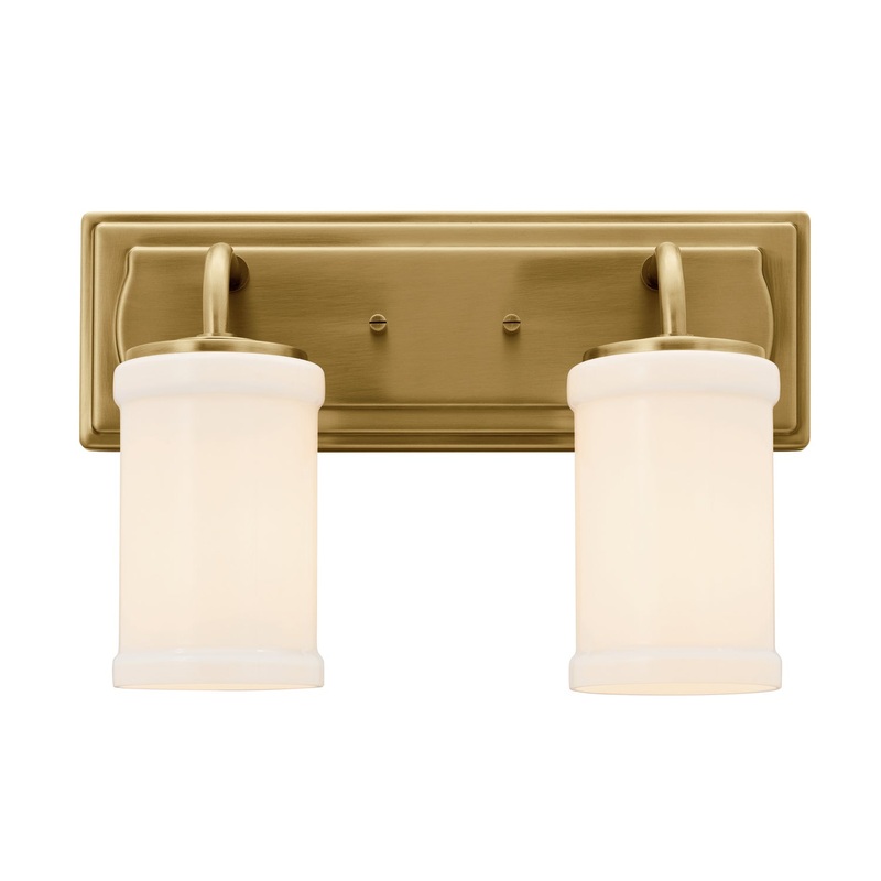 Kichler 55130NBR Two Light Bath, Natural Brass