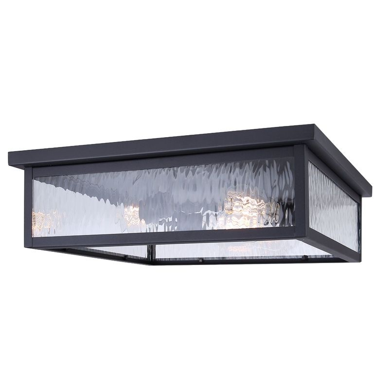 Shana 3-Light Flush Mount Black