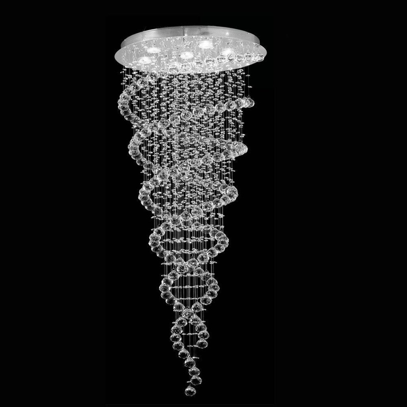 String Lighting 9-Light Chandelier Chrome