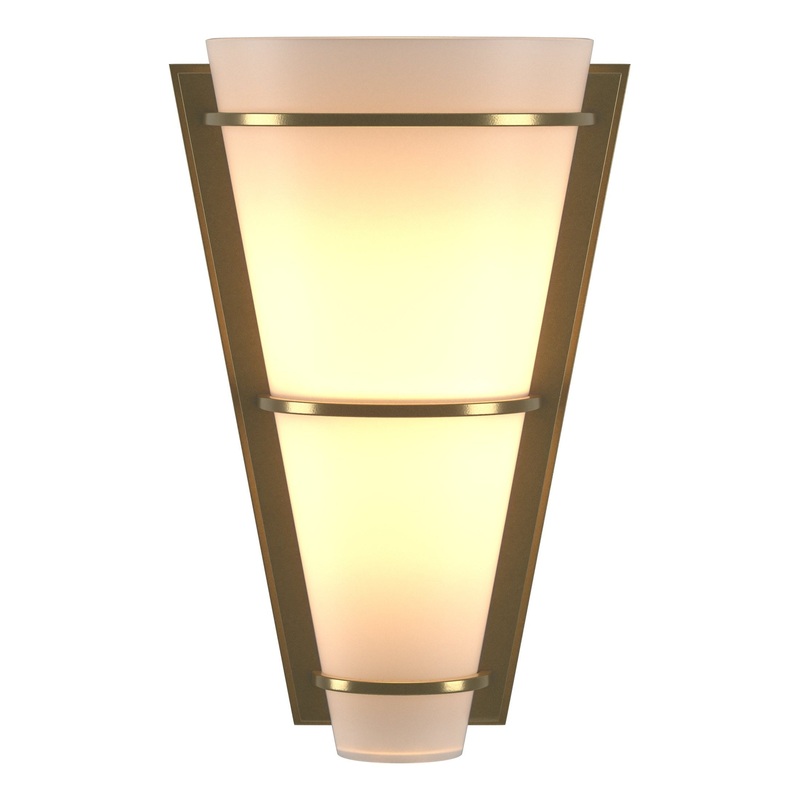Suspended Half Cone Sconce Modern Brass