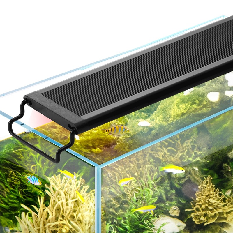 VEVOR Aquarium Light, 26W Full Spectrum Fish Tank Light with 24/7 Natural Mode, Adjustable Timer & 5-Level Brightness, with Aluminum Alloy Shell Extendable Brackets for 30″-36″ Freshwater Planted Tank