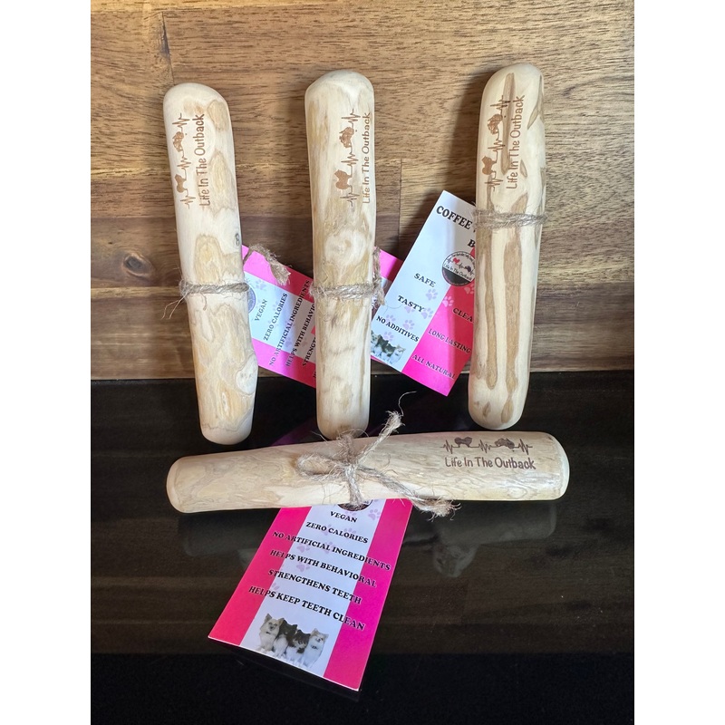 1x Life in the outback COFFEE WOOD CHEWS – X-Large