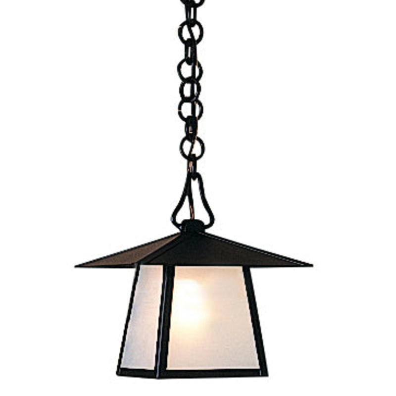 Arroyo CH-8EF-BK Carmel One Light Pendant Satin Black