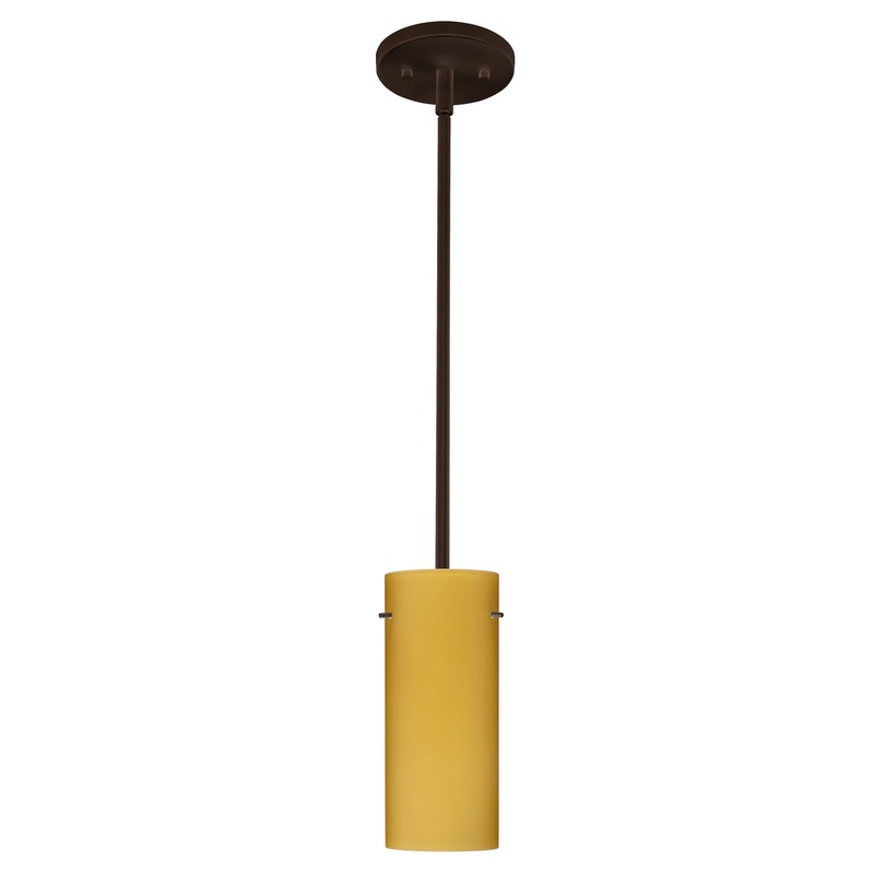 Besa 1TT-4123VM-LED-BR Stilo One Light Pendant Bronze