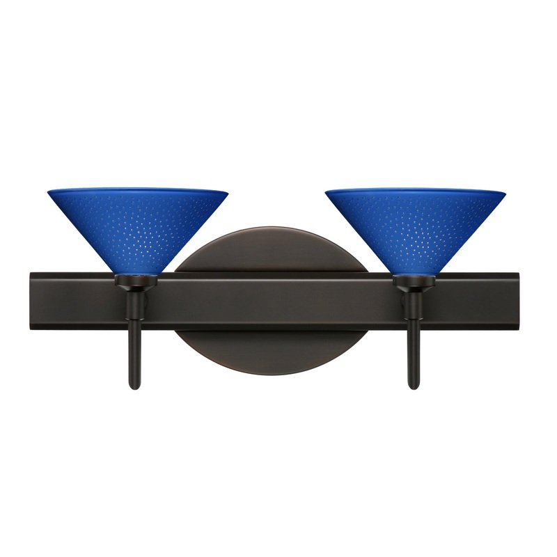 Besa 2SW-282484-BR Kona Two Light Wall Sconce Bronze