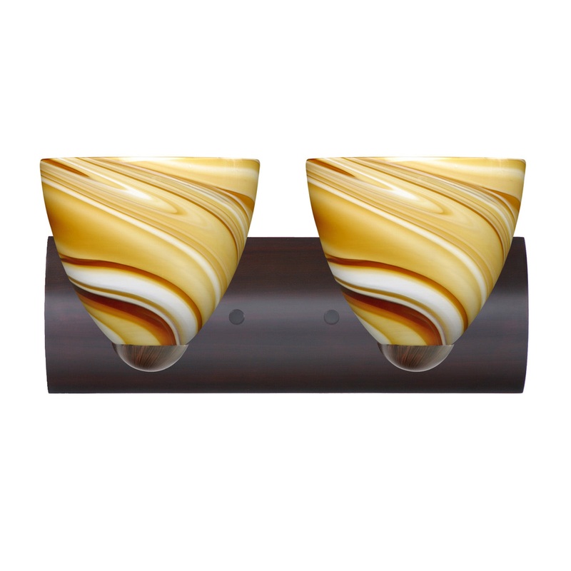 Besa 2WZ-7572HN-LED-BR Sasha Two Light Wall Sconce Bronze (Discontinued)