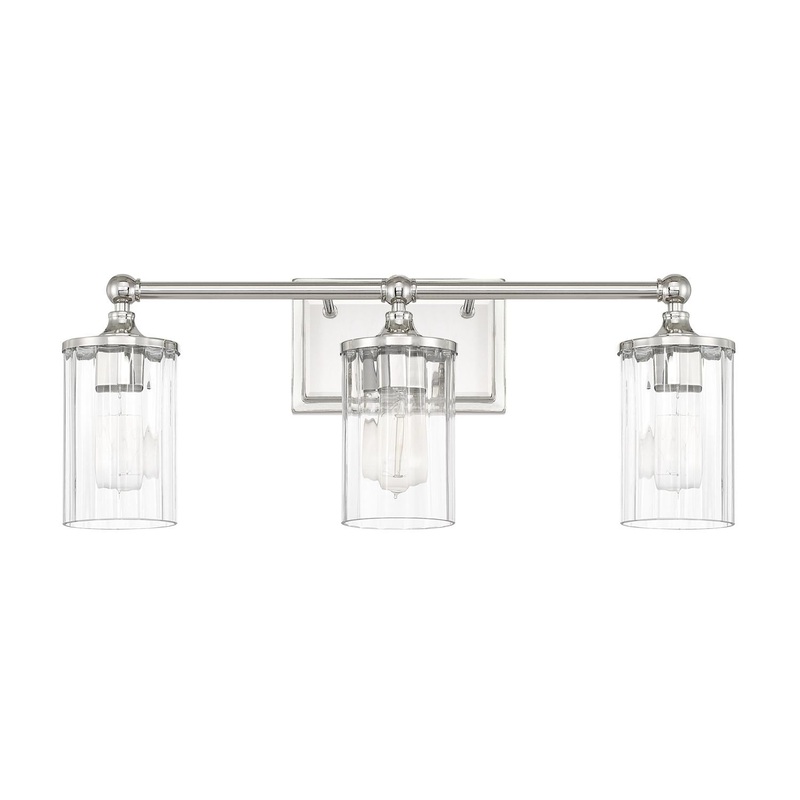 Capital Lighting 120731PN-423 Camden 3 Light Vanity Polished Nickel