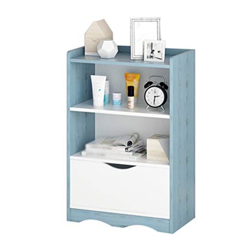 Comodini Decorazione Sala Camera dell’Assemblea Domestica Locker Addensare da Terra Corridoio Studio Soggiorno Storage Box Multifunzione MUMUJIN (Color : Blue)
