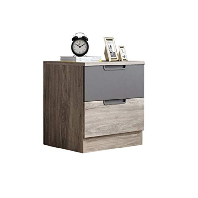 Comodino Camera da Letto Semplice Mini Cassetto Armadio di stoccaggio Mobili Multi-Funzione Doppio pompaggio Armadietto di personalit Cuscinetto Laterale 300KG-50x40x45cm FANJIANI