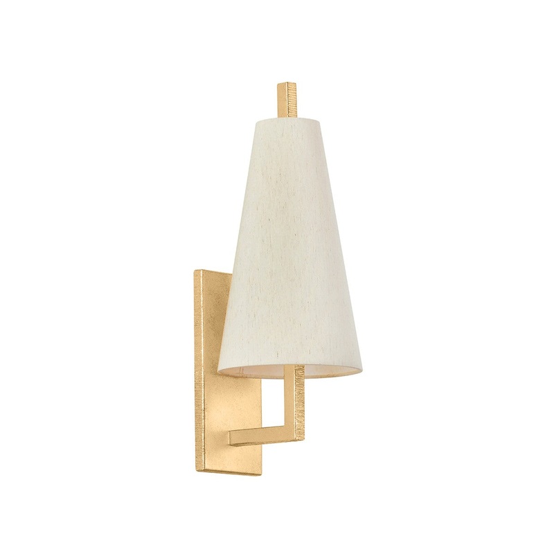 Corbett Lighting 480-01-VGL Tirana One Light Wall Sconce Vintage Gold Leaf
