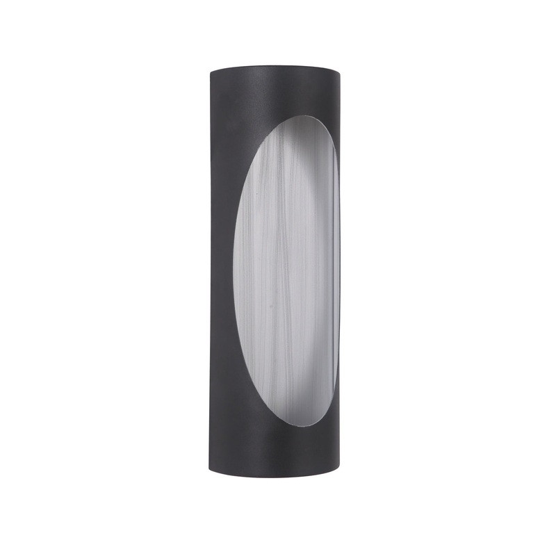 Craftmade Z3112-TBBA-LED Ellipse LED Pocket Sconce Matte Black/Brushed Aluminum (Discontinued)