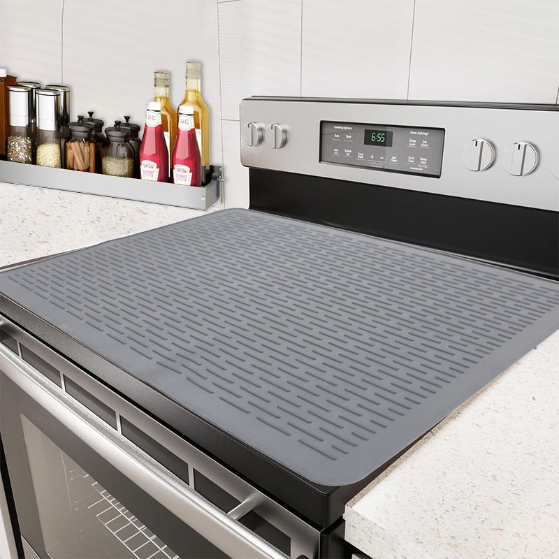 Grey Silicone Countertop Protector and Dish Drying Mat – Dishwasher Safe (71x50cm)
