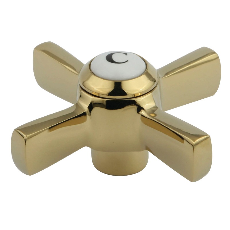 KSH2952ZXC Cold Metal Cross Handle, Polished Brass