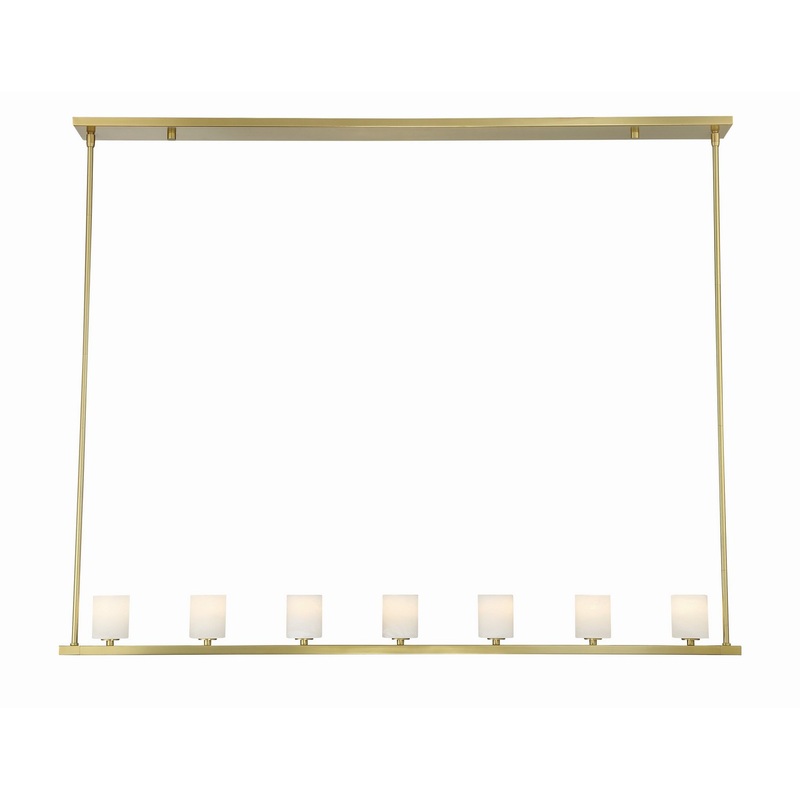 LED Chandelier from the Aragon Collection in Soft Brass Finish by Crystorama