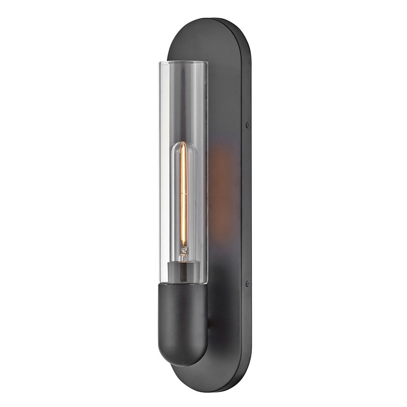 LED Wall Sconce from the Tully Collection in Black Finish by Lark