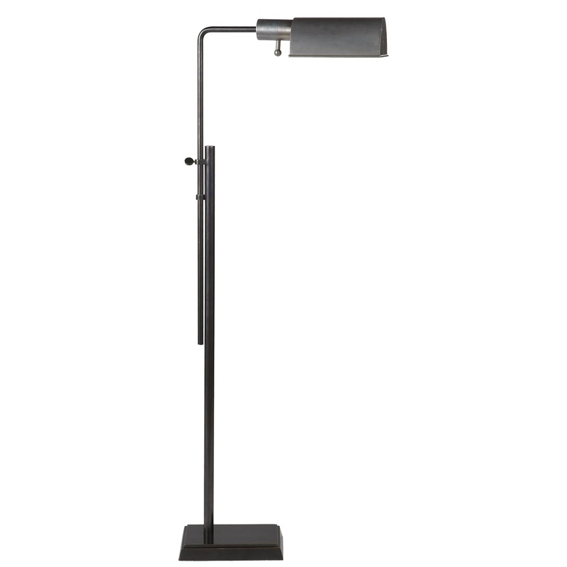 One Light Floor Lamp from the Pask Collection in Bronze Finish by Visual Comfort Signature