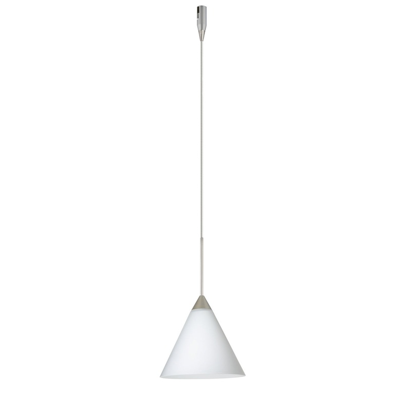 One Light Pendant from the Kani Collection in Satin Nickel Finish by Besa